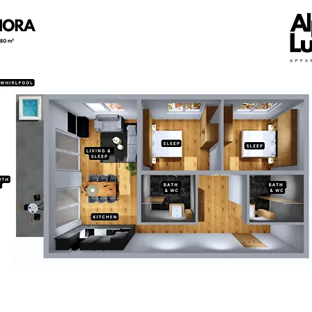 Apartman Isanora With Private Whirlpool & Garden - An Alpenluxus Appartement, Zillertal Fügen